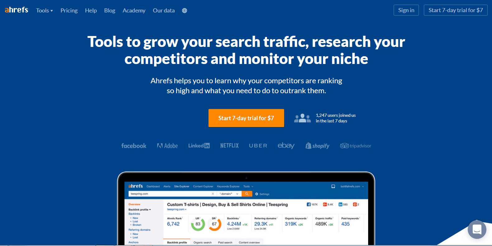 ahrefs competitor analysis tools