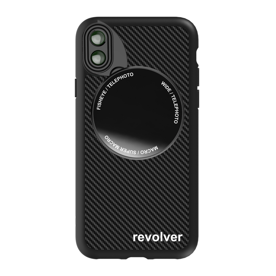 iPhone X / XS Revolver M Series Lens Kit - Carbon Fiber (Black)