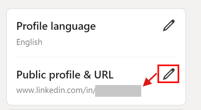 edit linkedin profile url for a custom url
