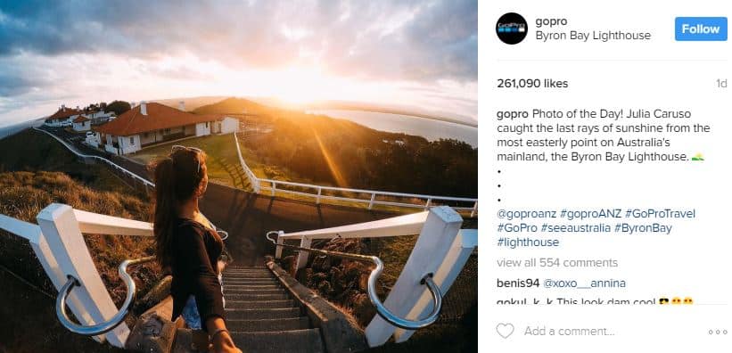 gopro uses instagram marketing - increase social media engagement