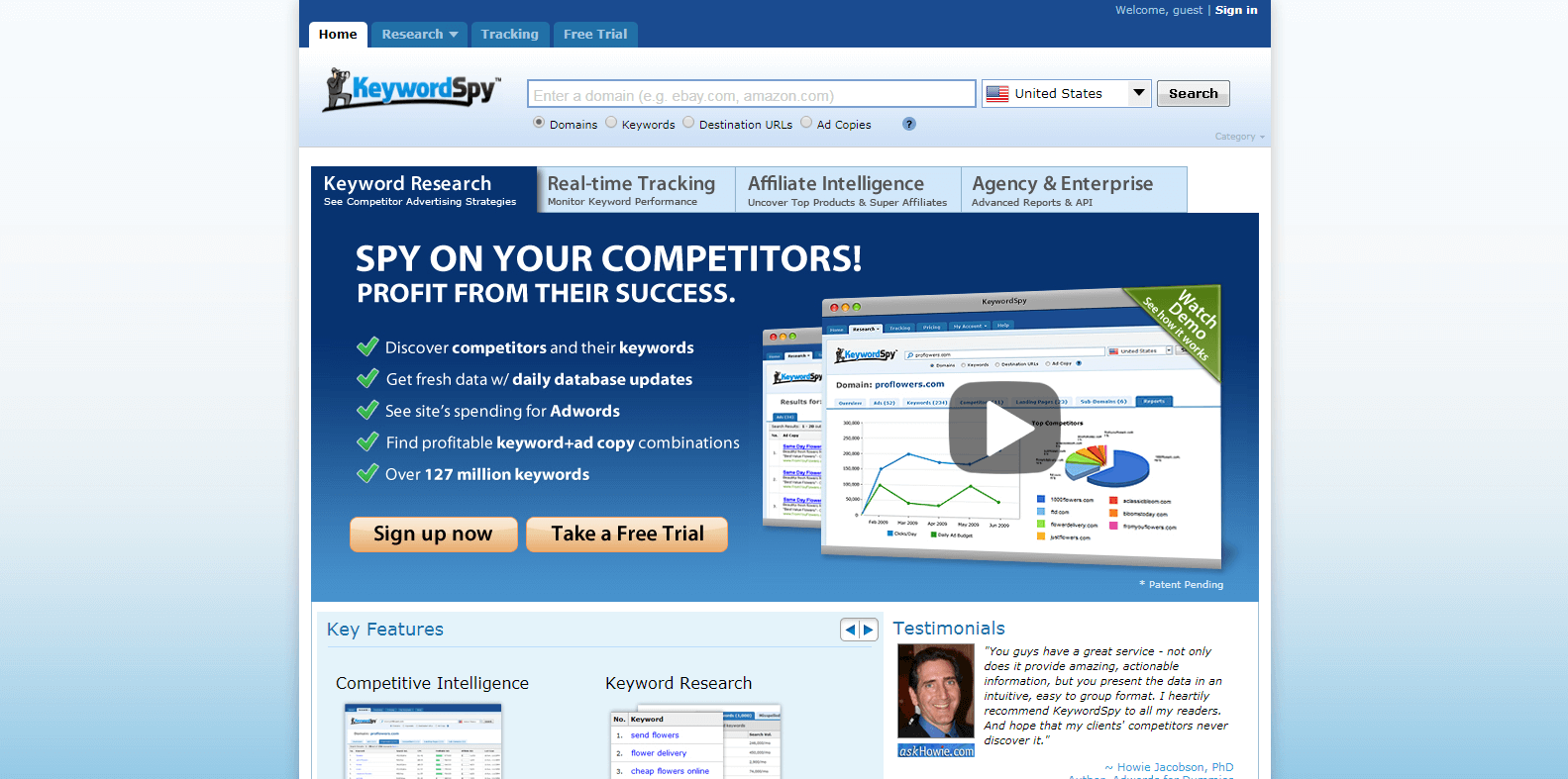keywordspy competitor analysis tools