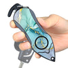 Stinger Personal Safety Alarm Emergency Tool: Siren Alarm, Seat Belt Cutter, Glass Breaker (Green Marble)