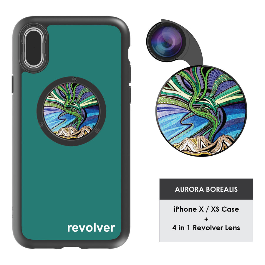 iPhone X / XS Revolver M Series Lens Kit - Aurora Borealis