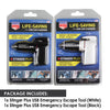 2x Bundle Stinger Plus USB Emergency Tool