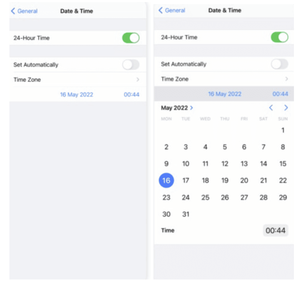 set your date and time settings to 30 days earlier than you changed your tiktok username